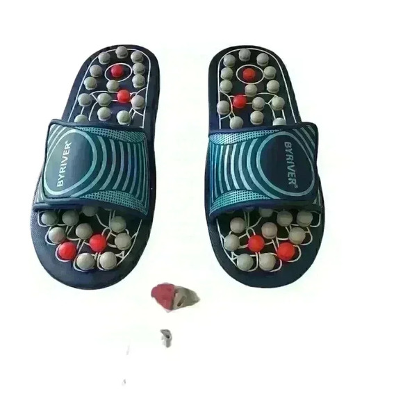 BYRIVER Men's Reflexology Foot Massager Acupuncture Sandals Size Assorted - Picture 6 of 7